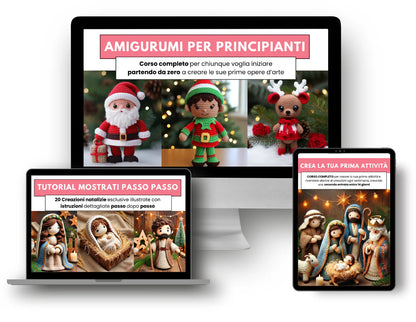 Amigurumi Natalizio - Impara l'arte dell'amigurumi da casa e crea una seconda entrata in 14 giorni