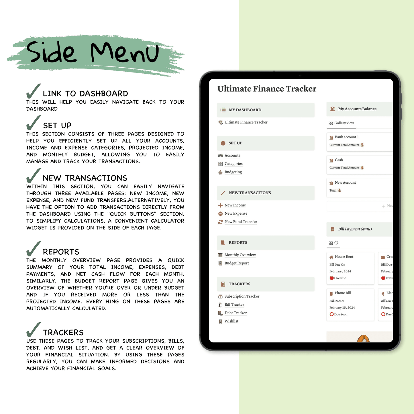 Ultimate Finance Tracker - budgetplannerstore