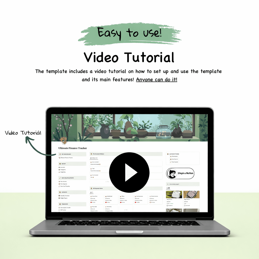 Ultimate Finance Tracker - budgetplannerstore